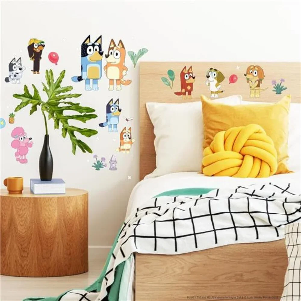 Bluey Family and Friends Peel and Stick Wall Decals